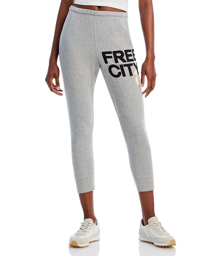 

Спортивные штаны из хлопка 3/4 FREE CITY, Серый