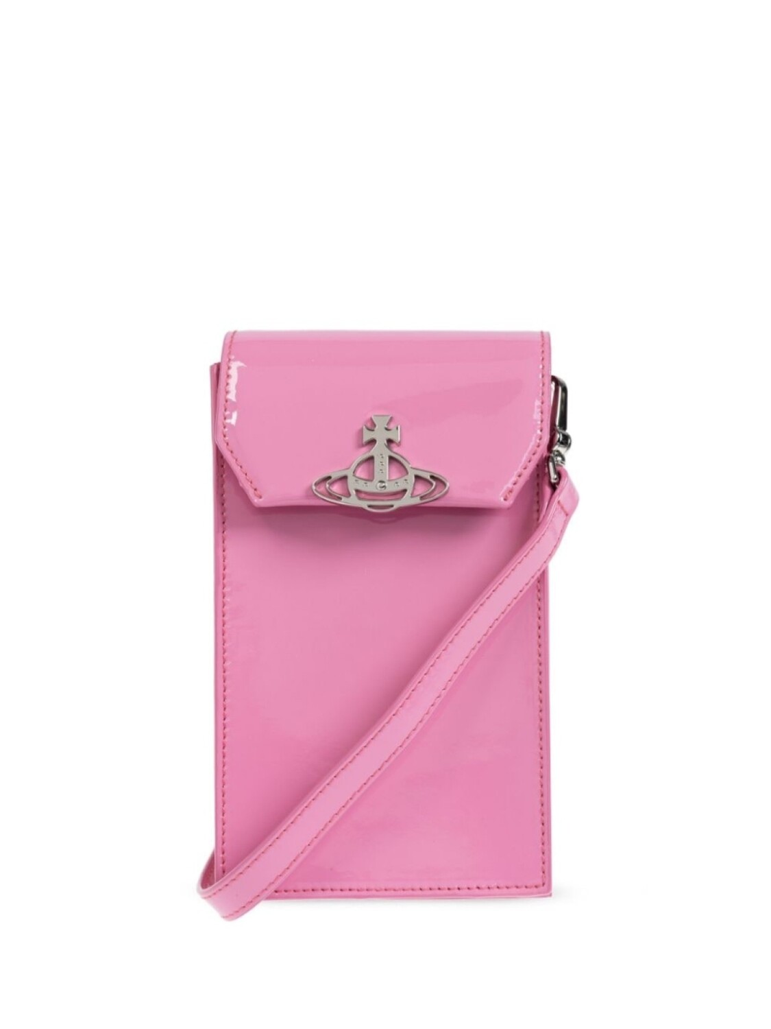 

Vivienne Westwood чехол для телефона с лакированной отделкой, розовый