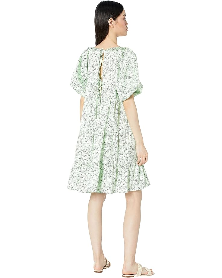 цена Платье BCBGeneration Puff Sleeve Babydoll Dress GT01D45, мульти