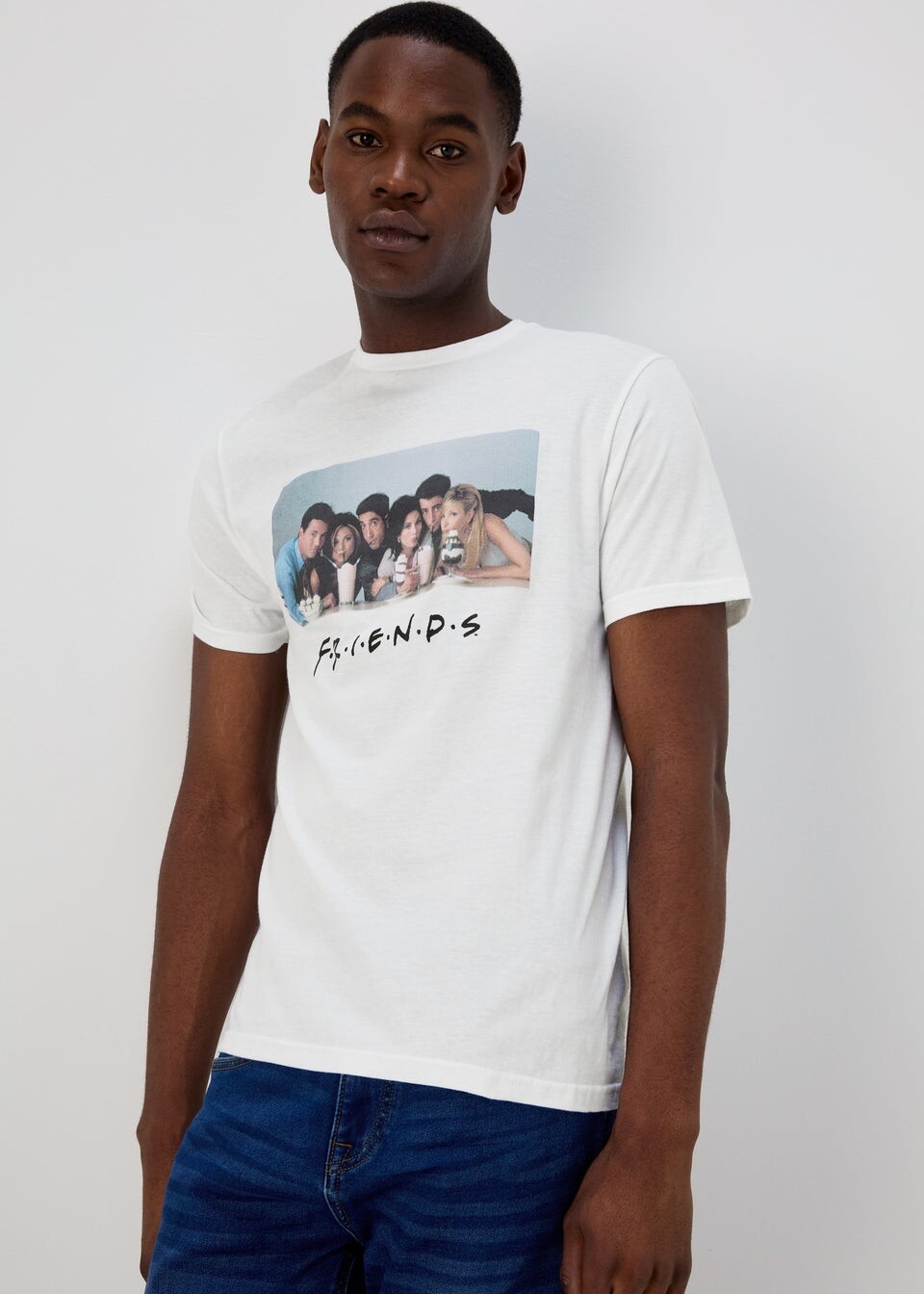 

Белая футболка с принтом Friends, белый