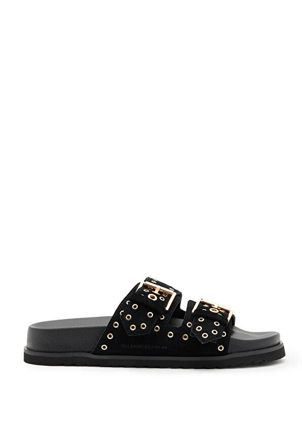

Khai женские кожаные тапочки Allsaints, черный