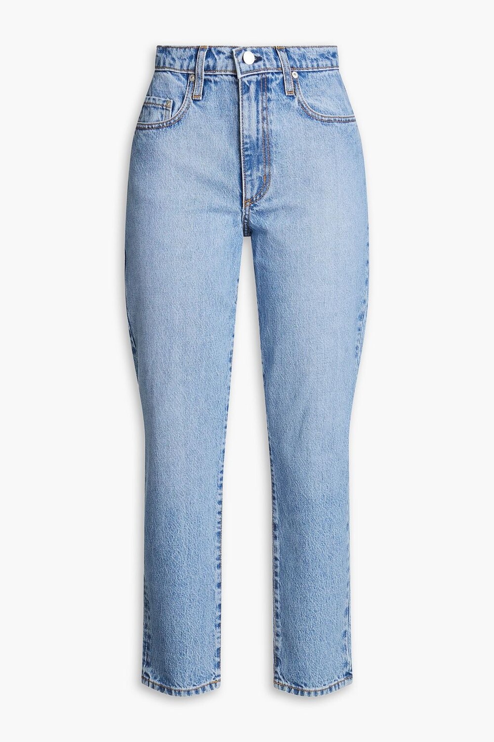 

Укороченные джинсы узкого кроя с высокой посадкой Bessette Nobody Denim, синий