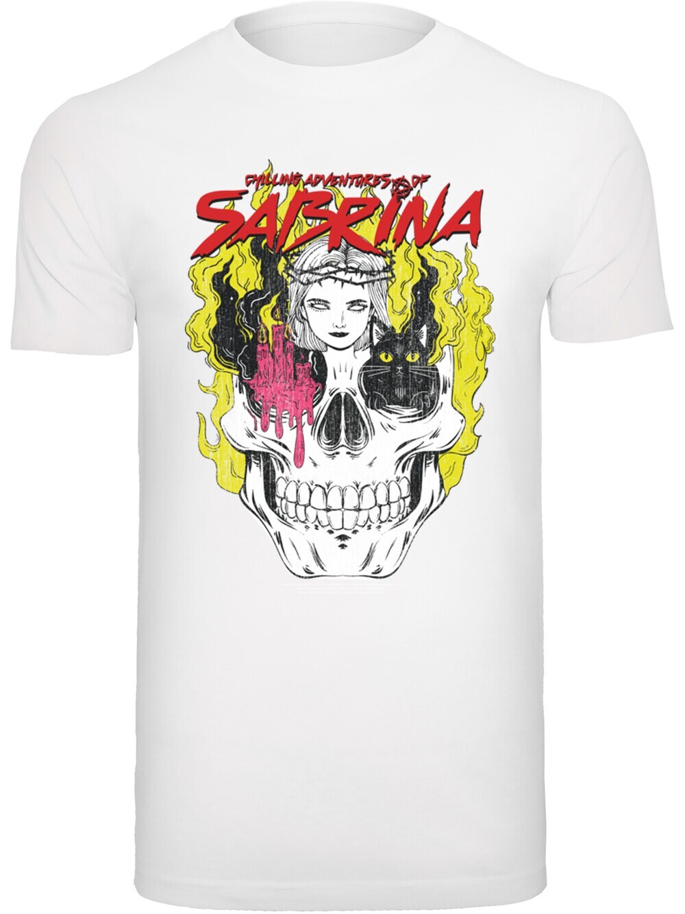 

Футболка F4Nt4Stic Adventures Of Sabrina Skull und Sabrina, белый