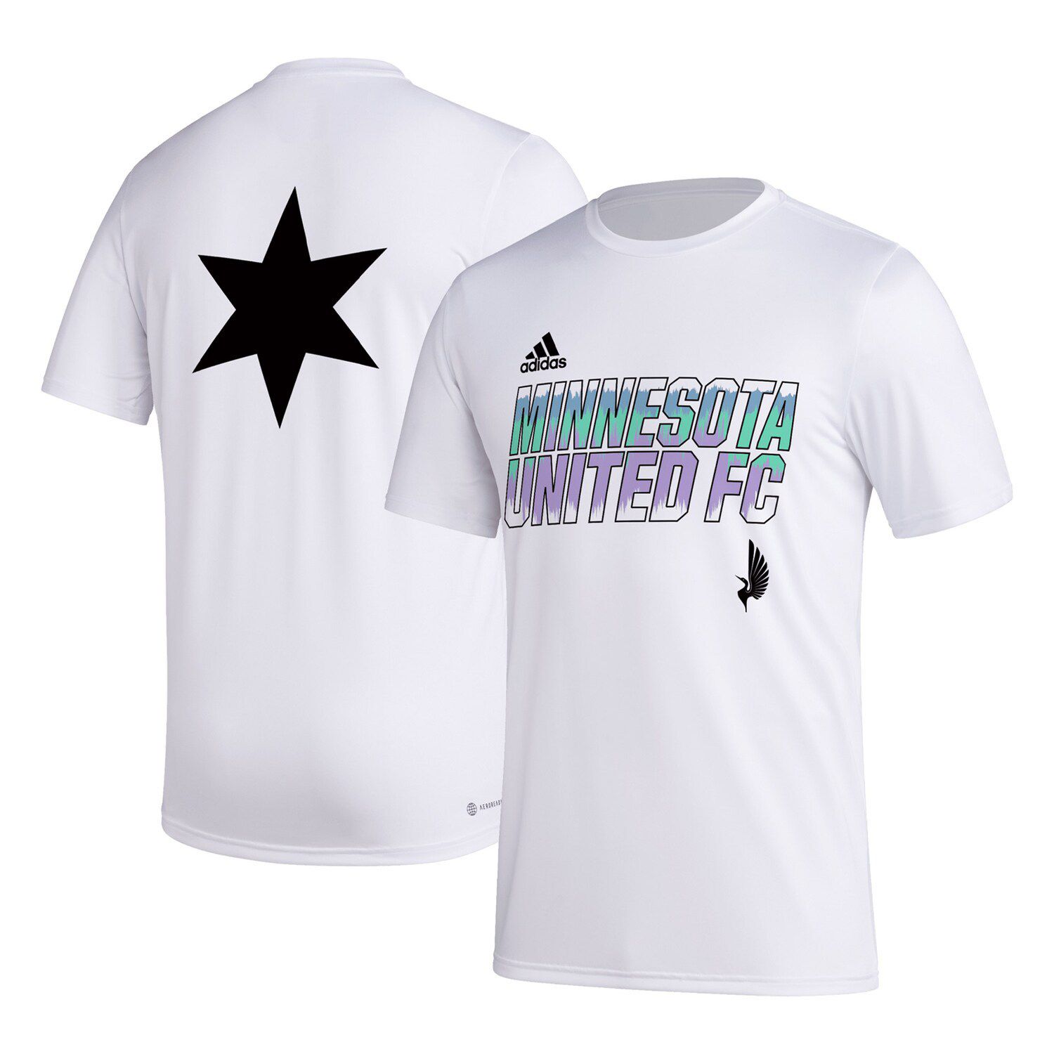 цена Мужская белая футболка Minnesota United FC Team с крючками AEROREADY adidas