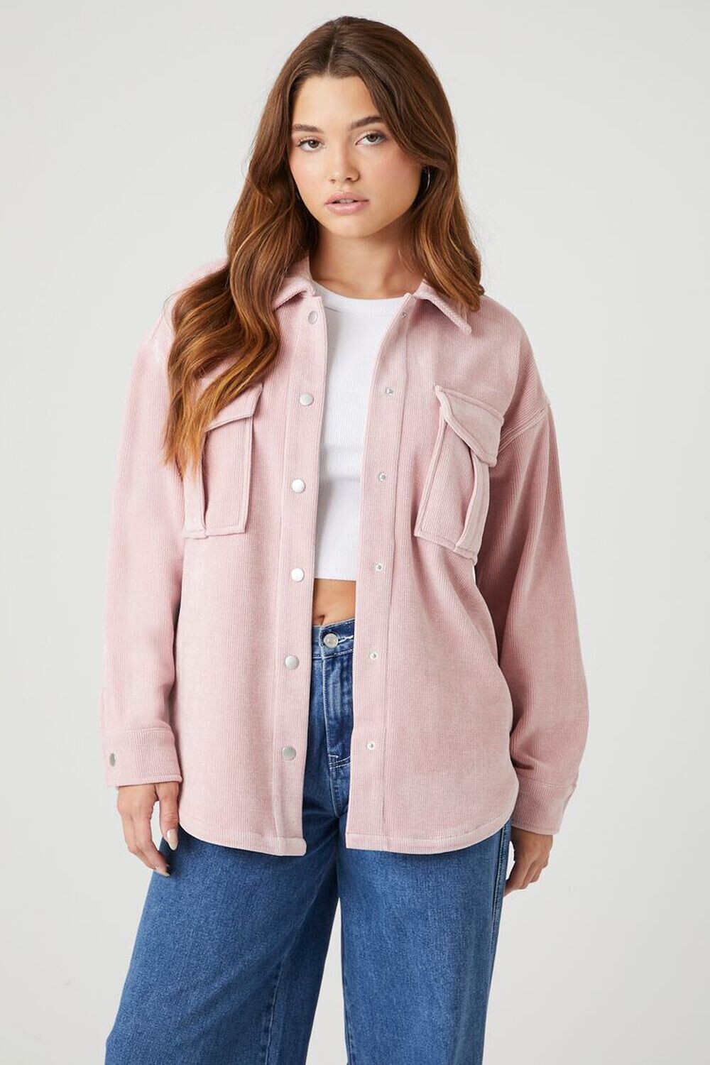 

Вельветовая куртка на пуговицах спереди Forever 21