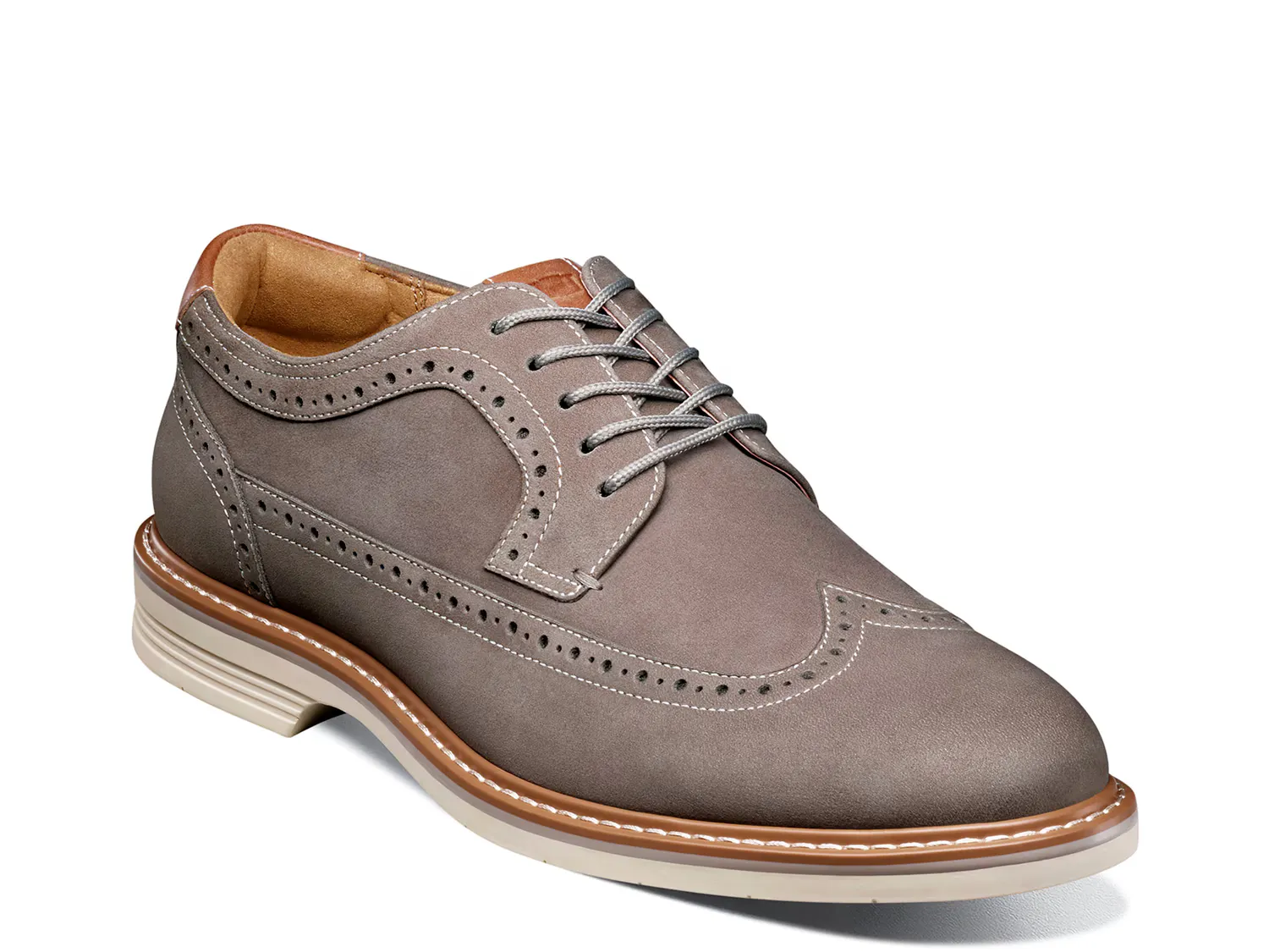 

Оксфорды Norwalk Wingtip Oxford Florsheim, серый