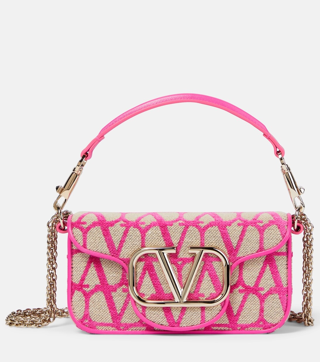

Маленькая сумка через плечо Locò Toile Iconographe Valentino Garavani, розовый