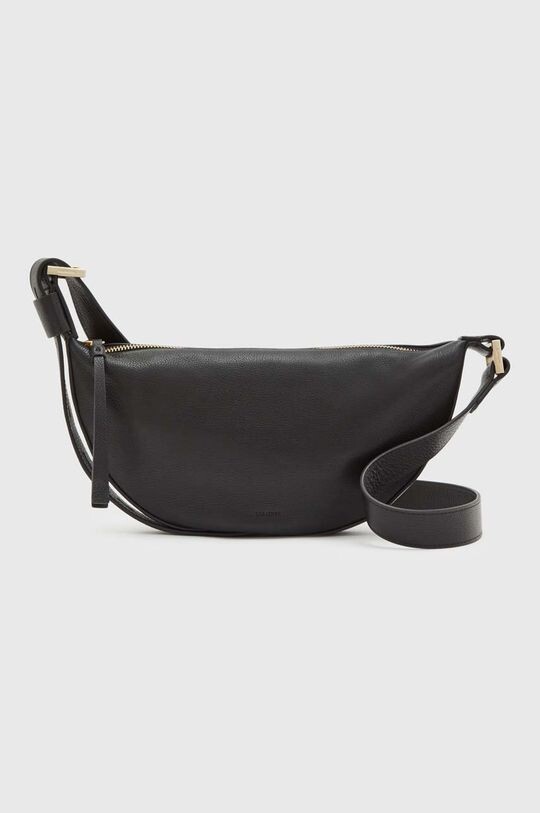 

Кожаная сумка HALF MOON XBODY AllSaints, черный