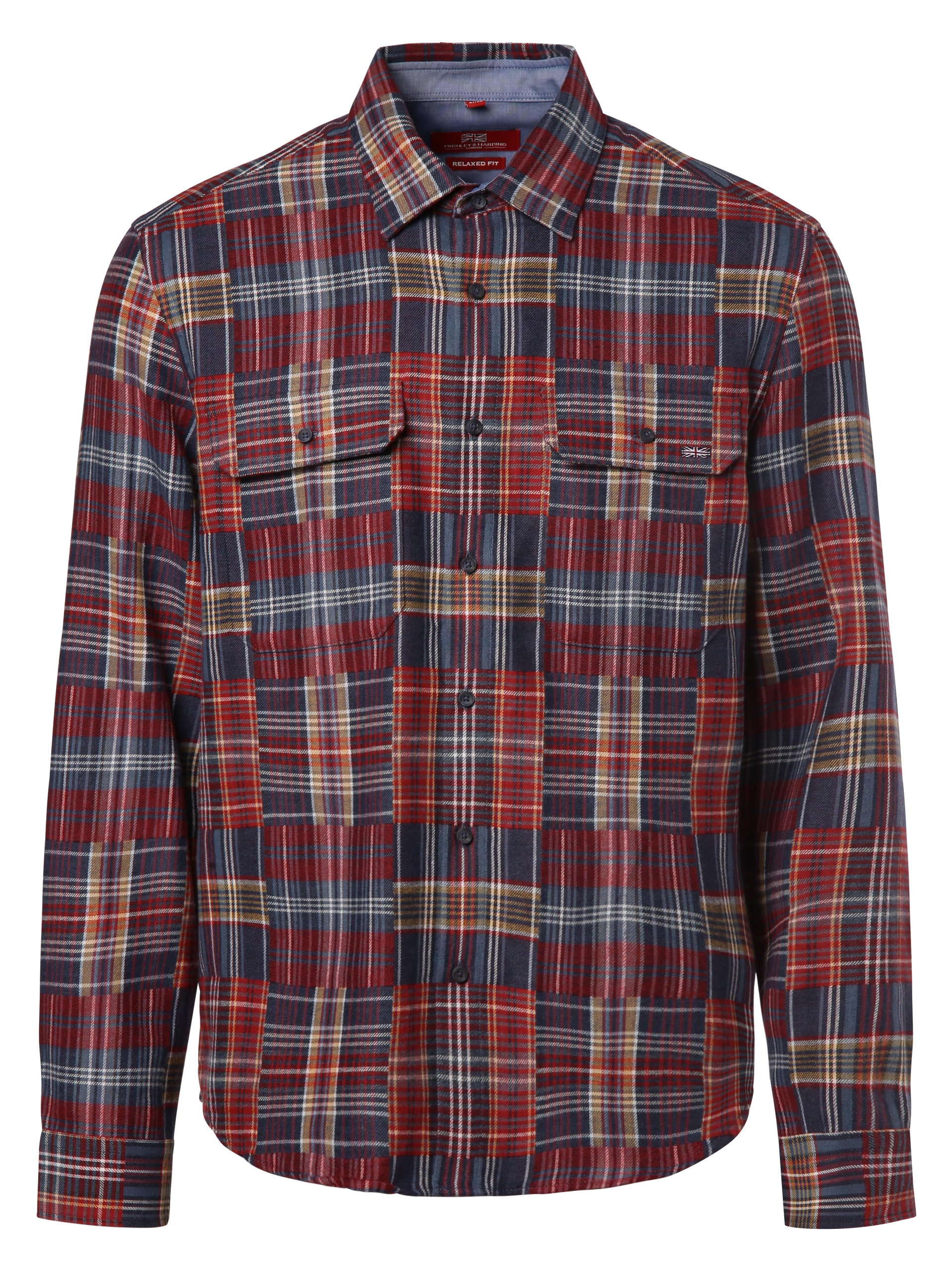 Рубашка Finshley & Harding London FHL Lock, красный цена и фото