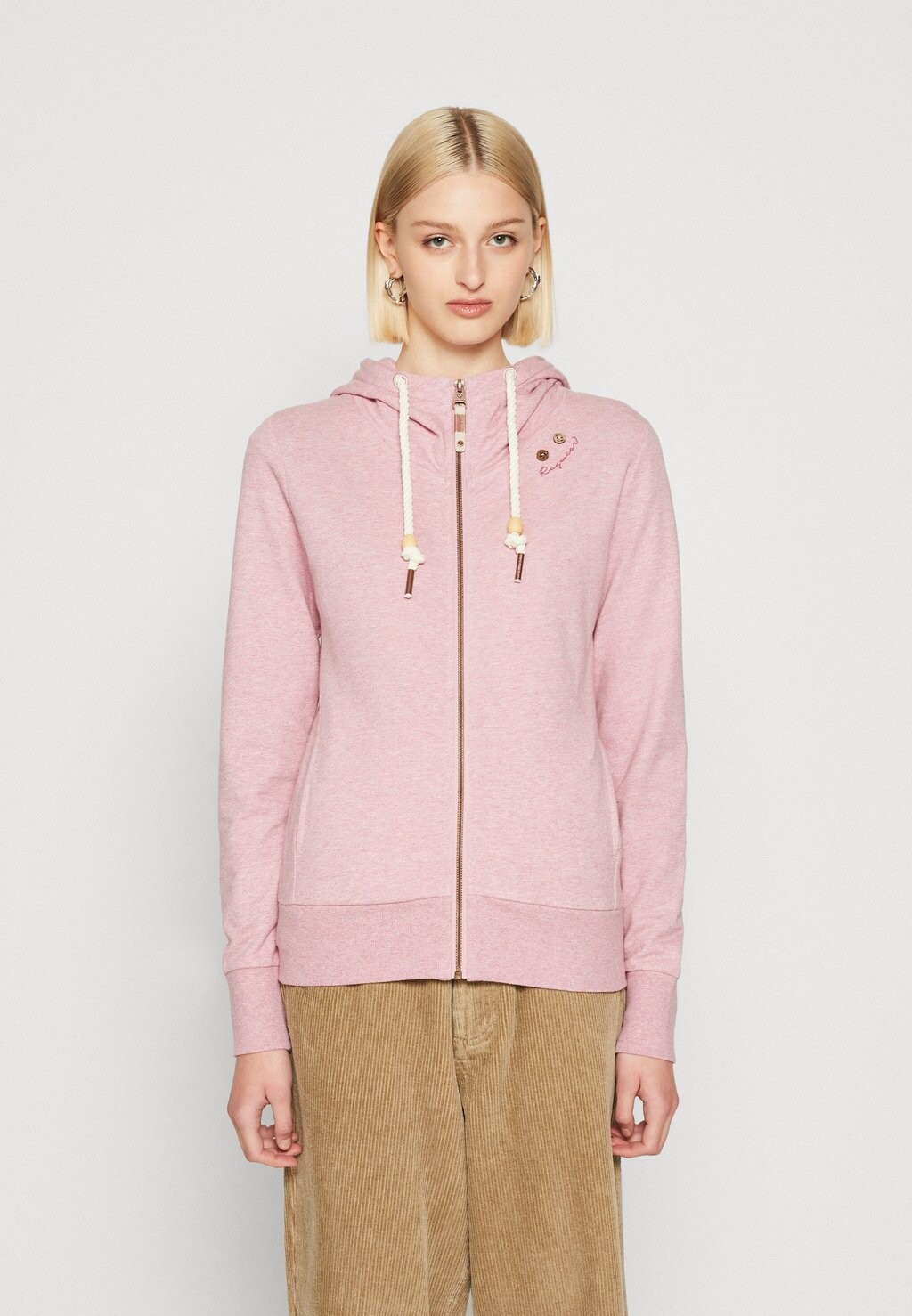 

Толстовка на молнии Ragwear, пыльно-розовый