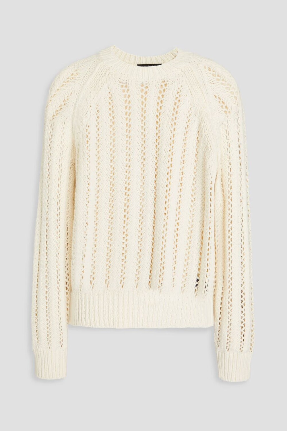 

Свитер Adrienne открытой вязки из смесового хлопка Rag & Bone, слоновая кость