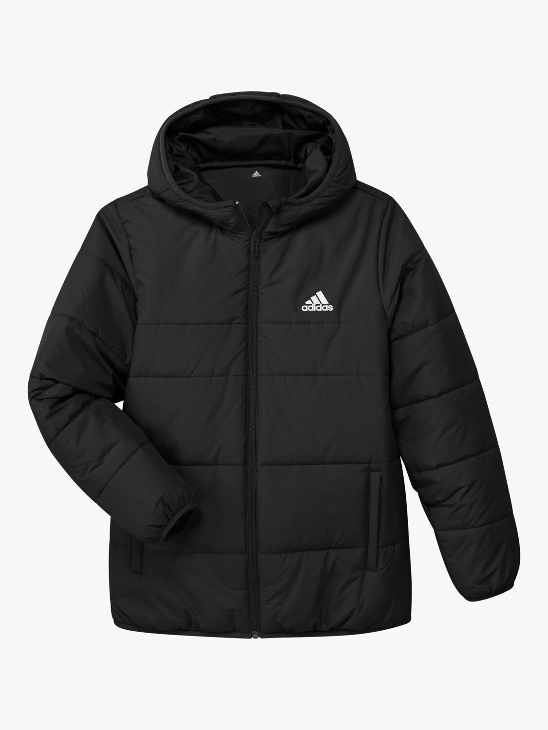 

Детская утепленная куртка с капюшоном adidas, черный