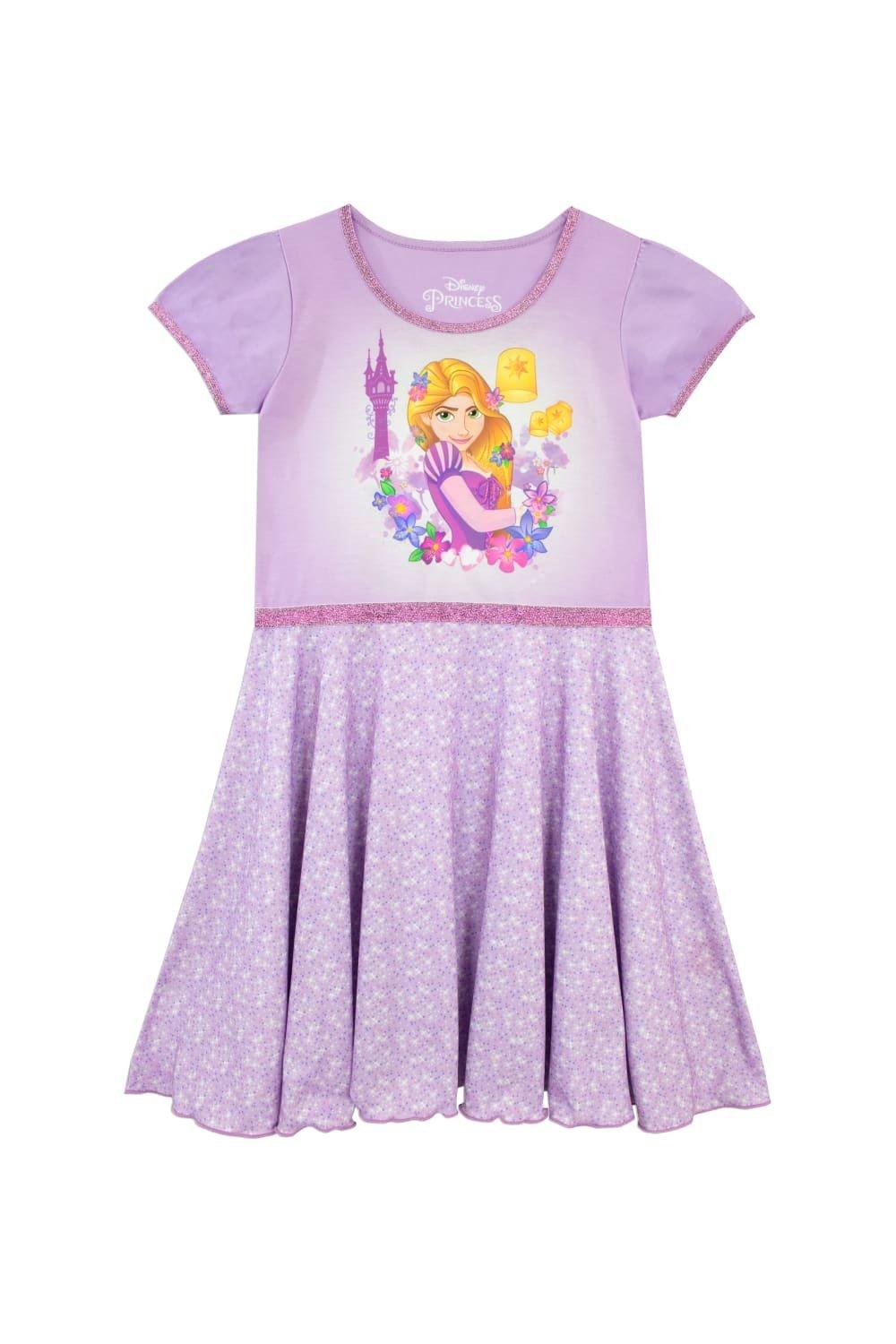 Ночная рубашка Рапунцель: Запутанная история Disney, фиолетовый рапунцель запутанная история веселая мозаика