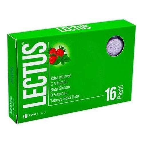 

Пастила Lectus Black Elder 16 шт. TAB İLAÇ