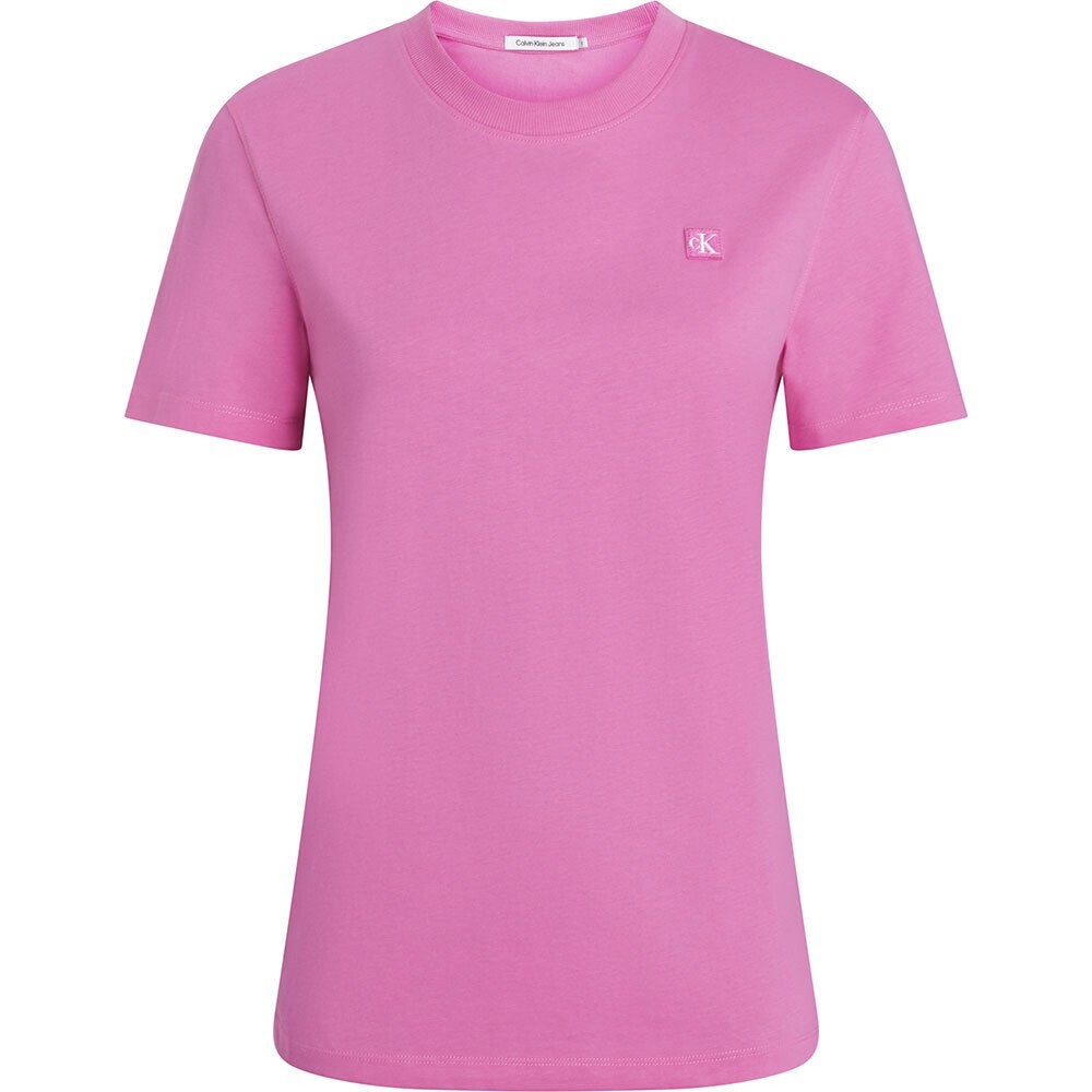 

Футболка Calvin Klein Jeans Embro Badge, розовый