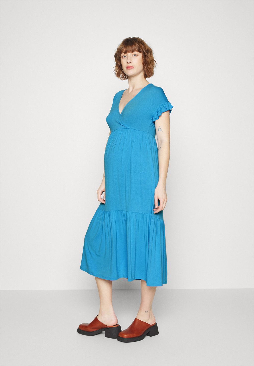 Платье из джерси MAMALICIOUS, лазурно-голубой цена и фото