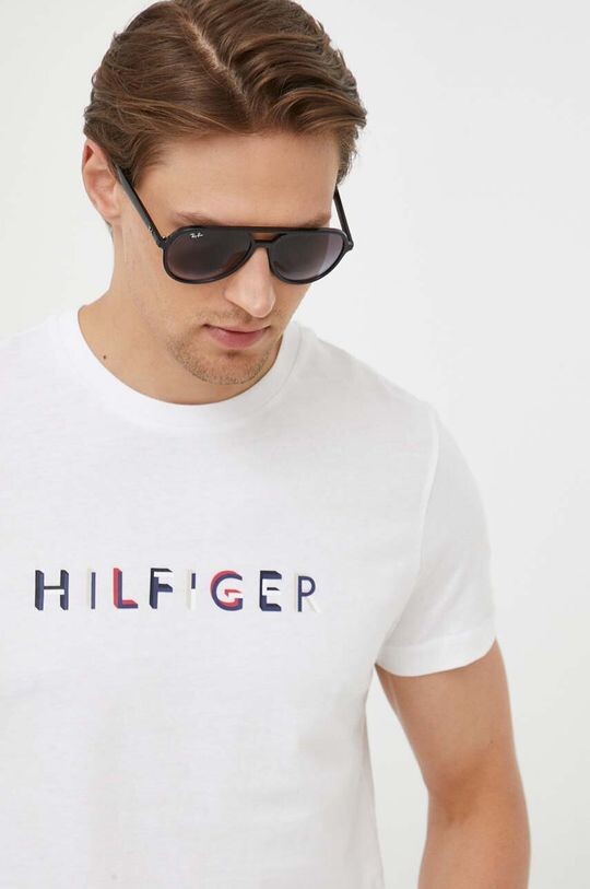 

Хлопковая футболка Tommy Hilfiger, белый