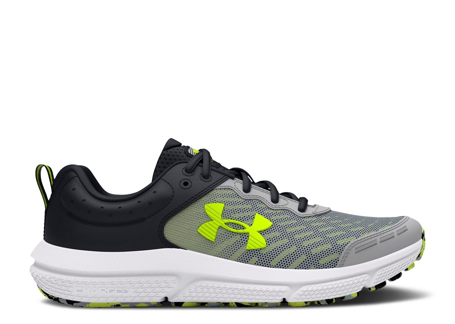 

Кроссовки Under Armour Assert 10 Ac Gs 'Mod Grey High Vis Yellow', серый