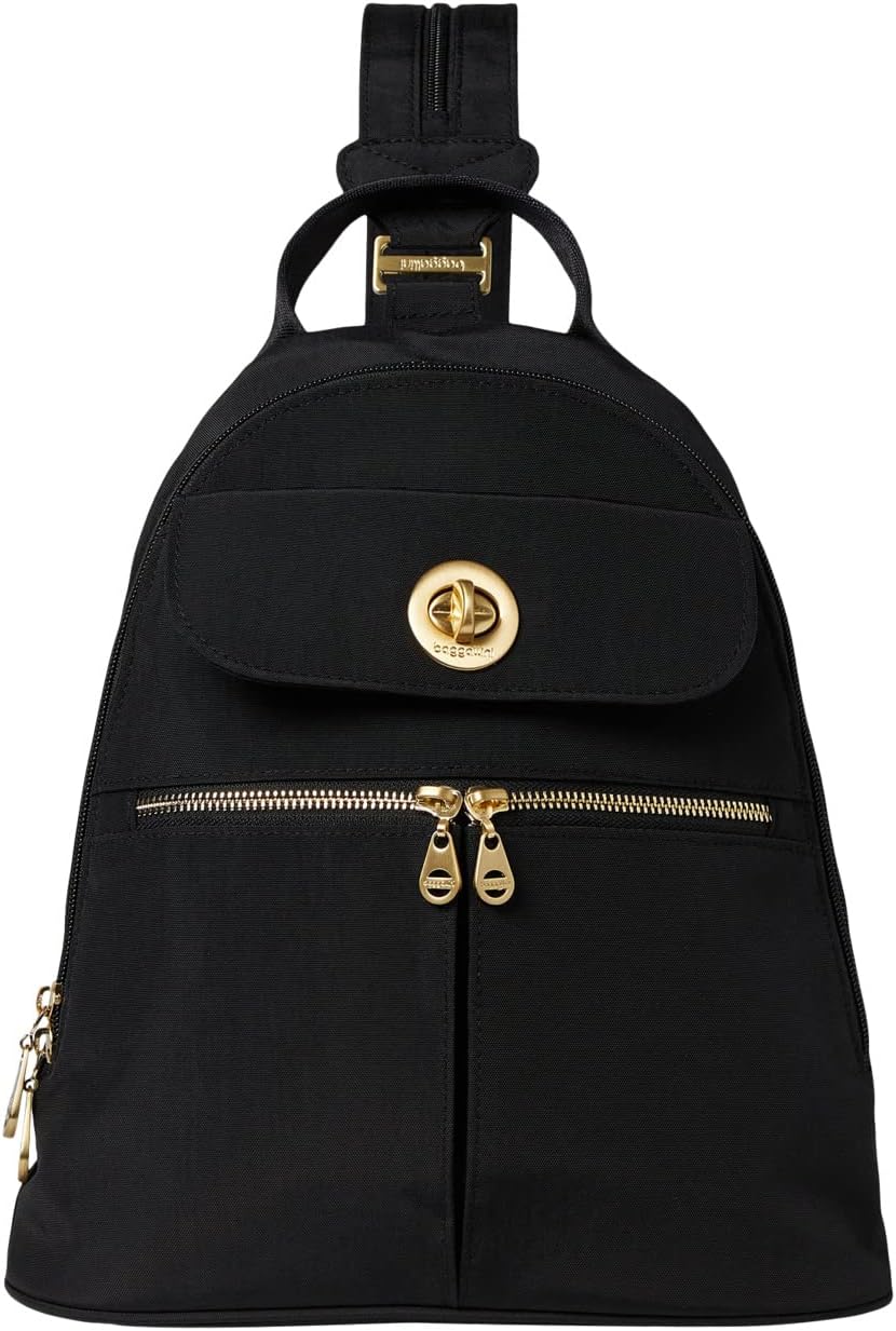Рюкзак Naples Convertible Backpack Baggallini, цвет Black/Gold Hardware