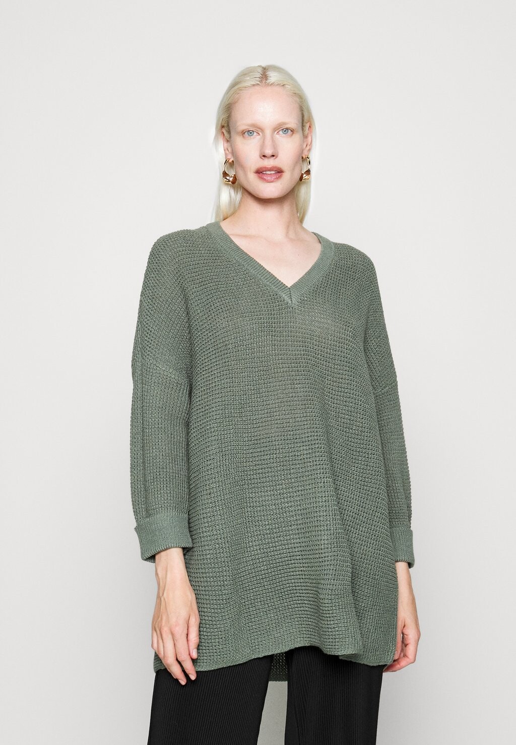 

Джемпер Vero Moda Vmleanna V Neck Long, лавровый венок, Серый