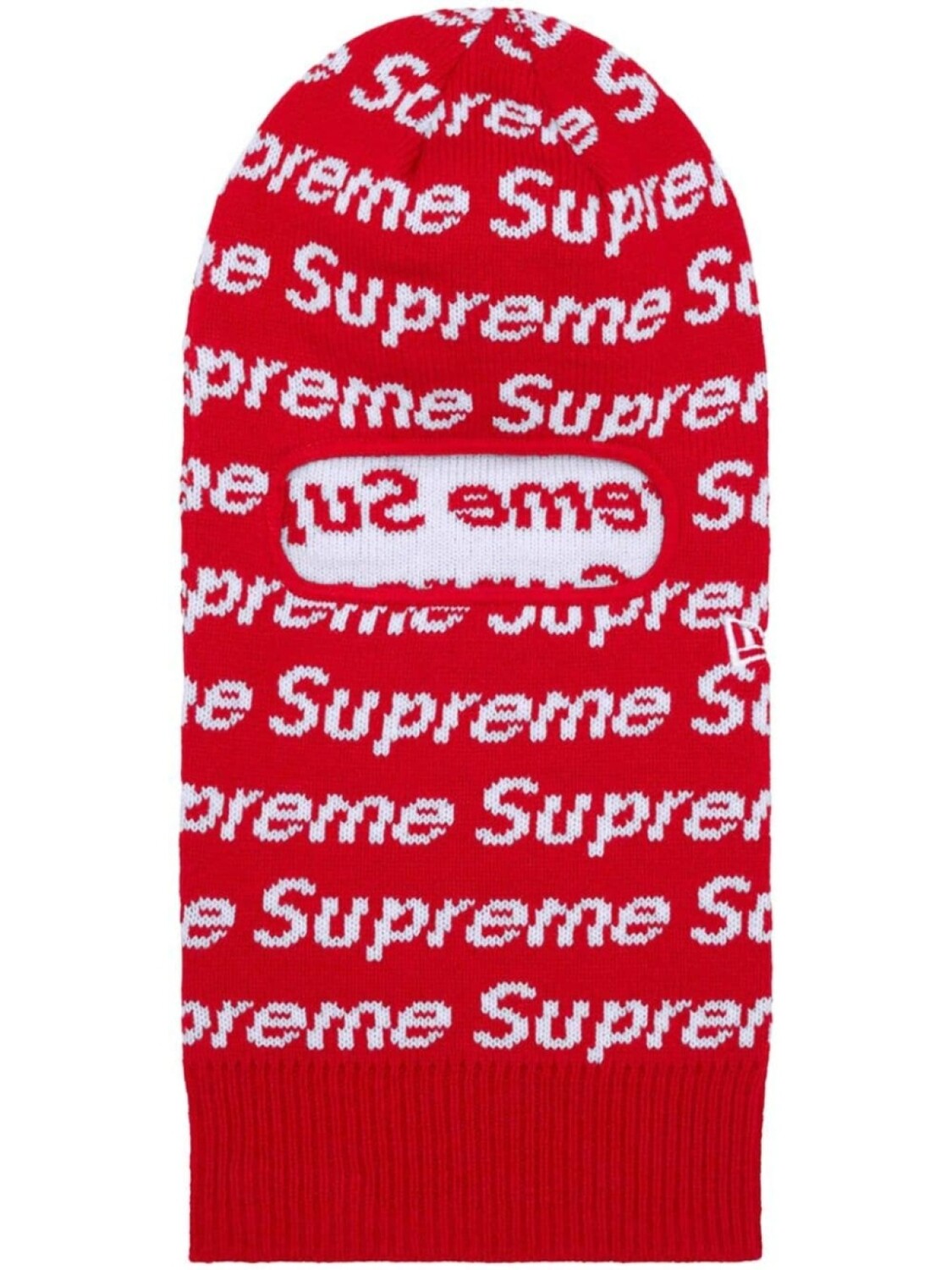 

Supreme балаклава Repeat из коллаборации с New Era, красный
