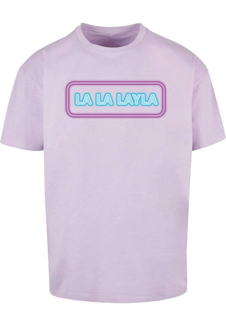 

Футболка Merchcode LA LA LAYLA, цвет Purple/Lavender