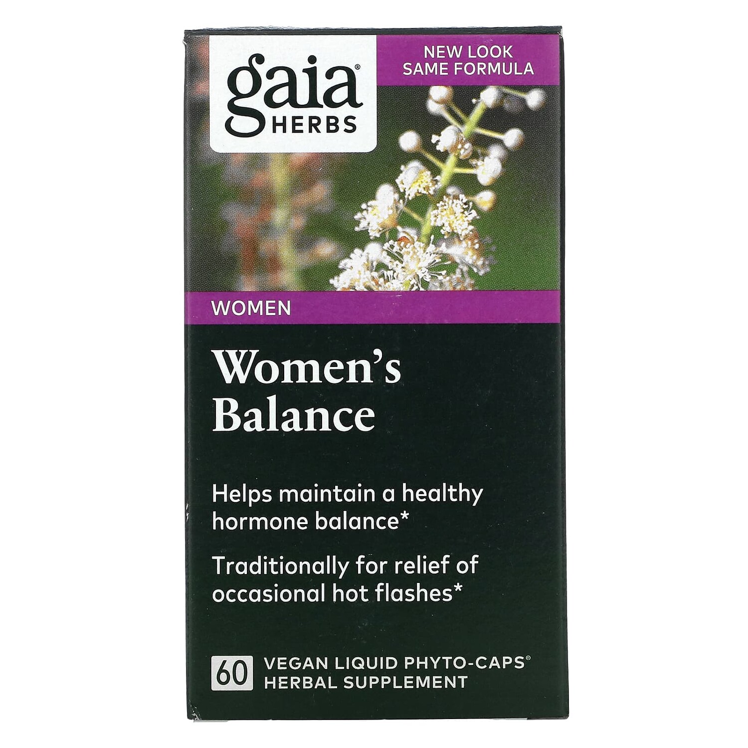 

Women's Balance, 60 веганских жидких фитокапсул, Gaia Herbs