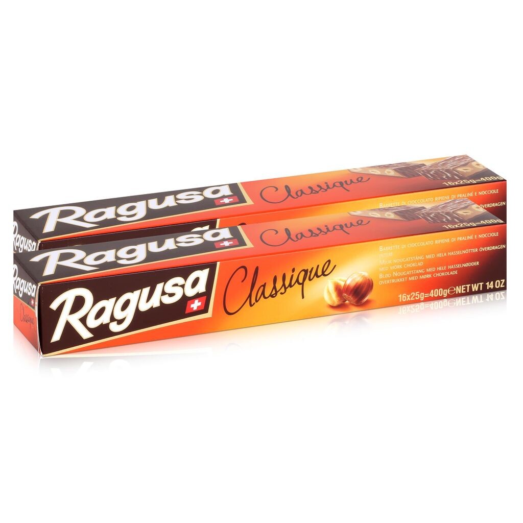

Шоколадные батончики Ragusa Classique с цельным фундуком 400 г (2 шт. в упаковке)