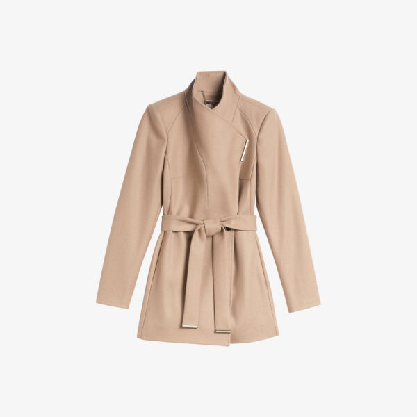 

Пальто Rytaa с запахом из смесовой шерсти Ted Baker, оранжевый