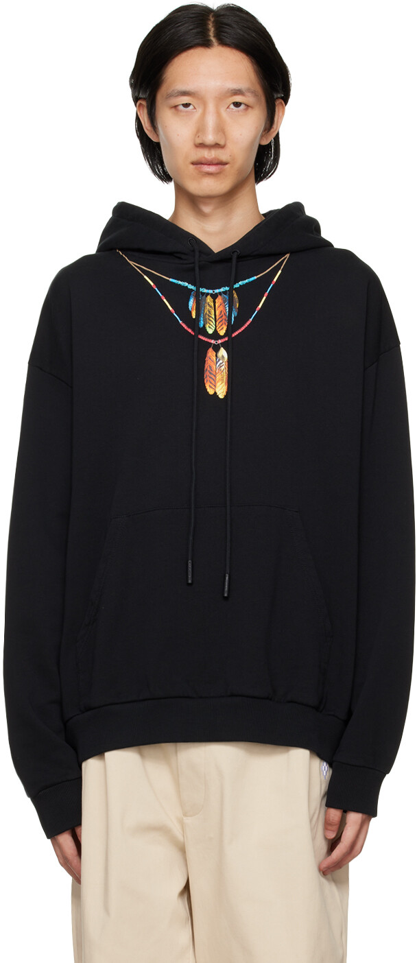 

Черный худи с принтом Marcelo Burlon County of Milan
