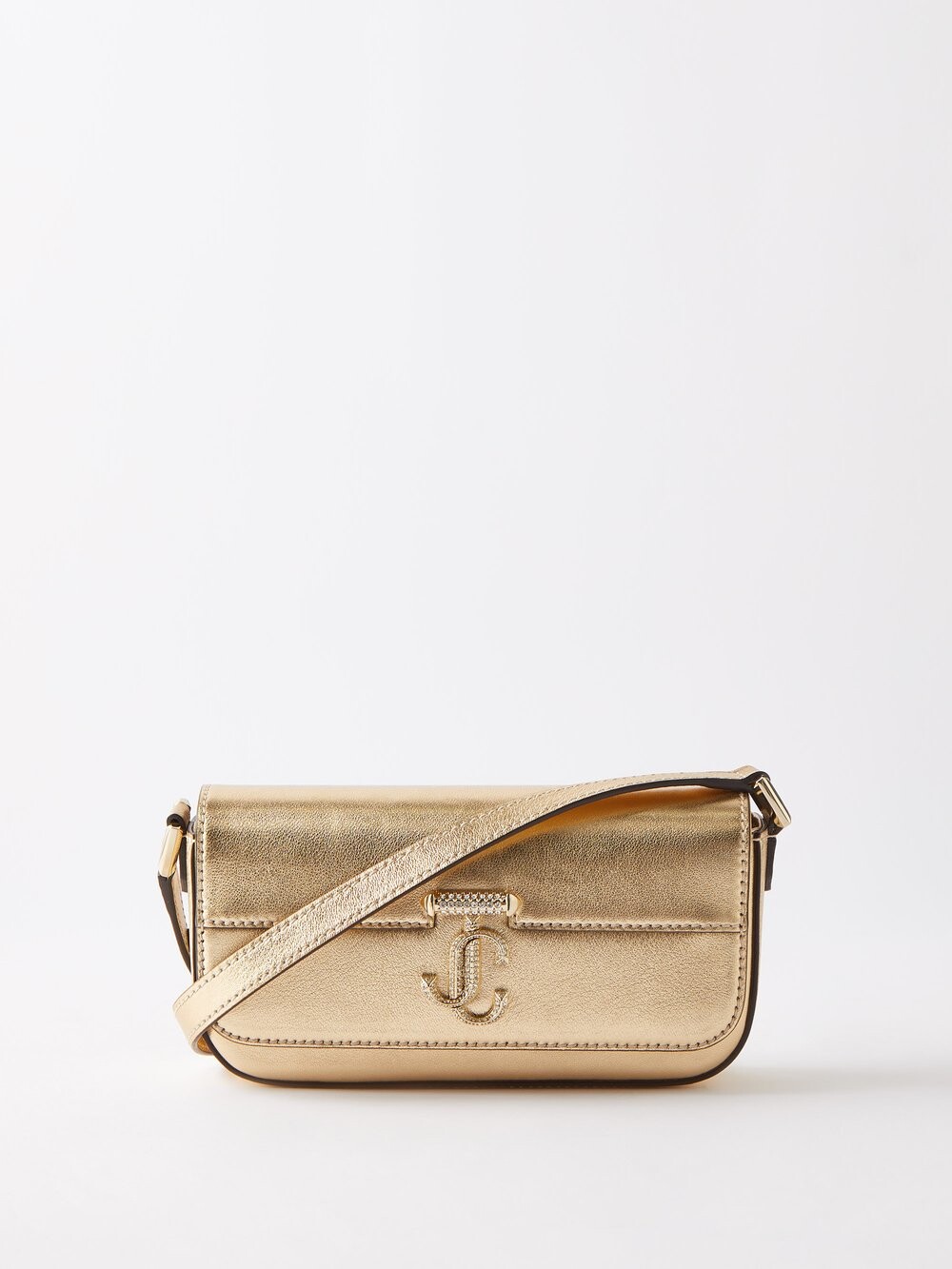 

Кожаная сумка через плечо avenue Jimmy Choo, золото