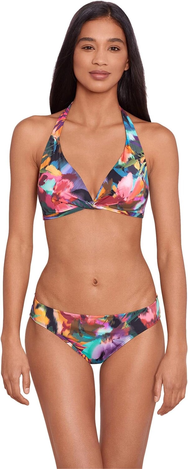 

Купальный топ LAUREN Ralph Lauren Jungle Paradise Twist Halter Top, цвет Multicolored