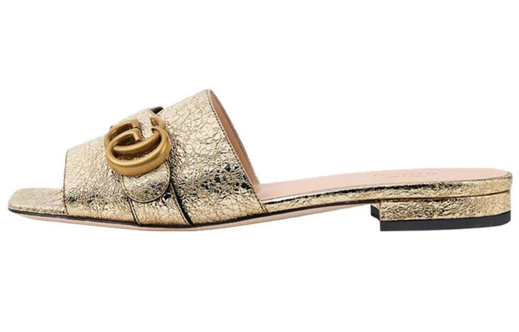 

GUCCI Wmns Gold Тапочки Золотые
