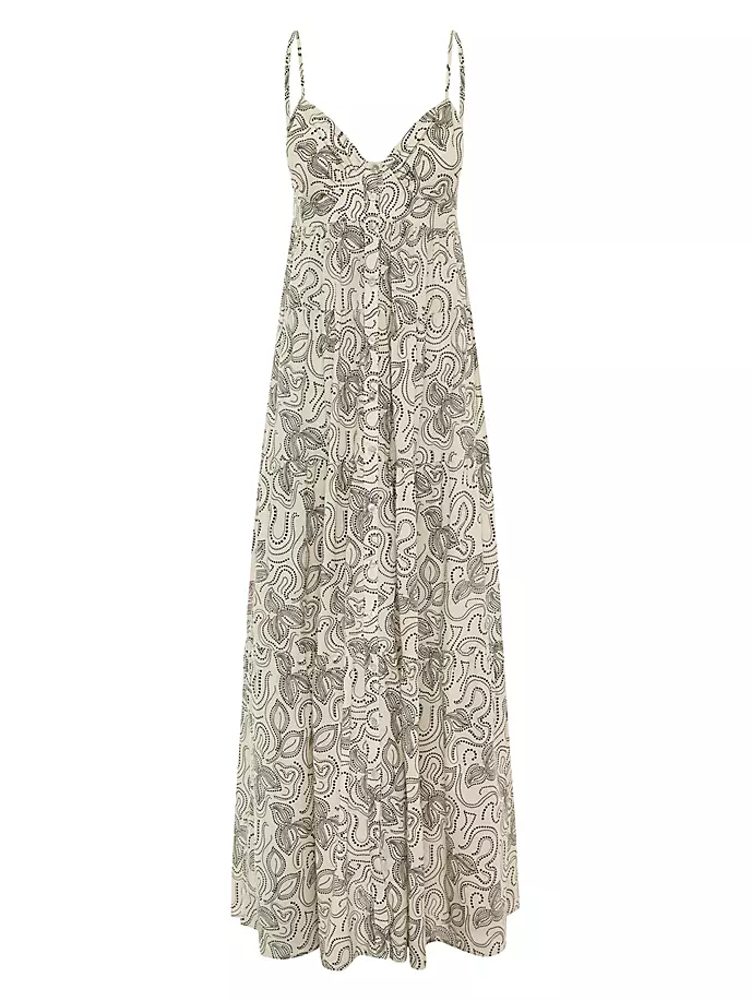Платье макси Xiola с цветочным принтом Bird & Knoll, цвет dot print off white
