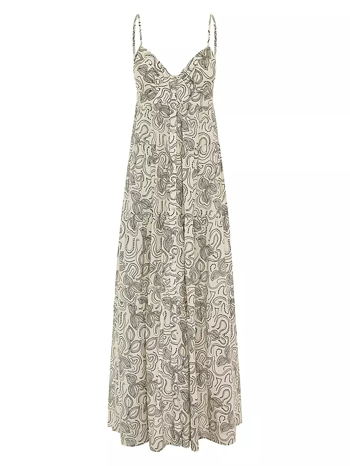 

Платье макси Xiola с цветочным принтом Bird & Knoll, цвет dot print off white