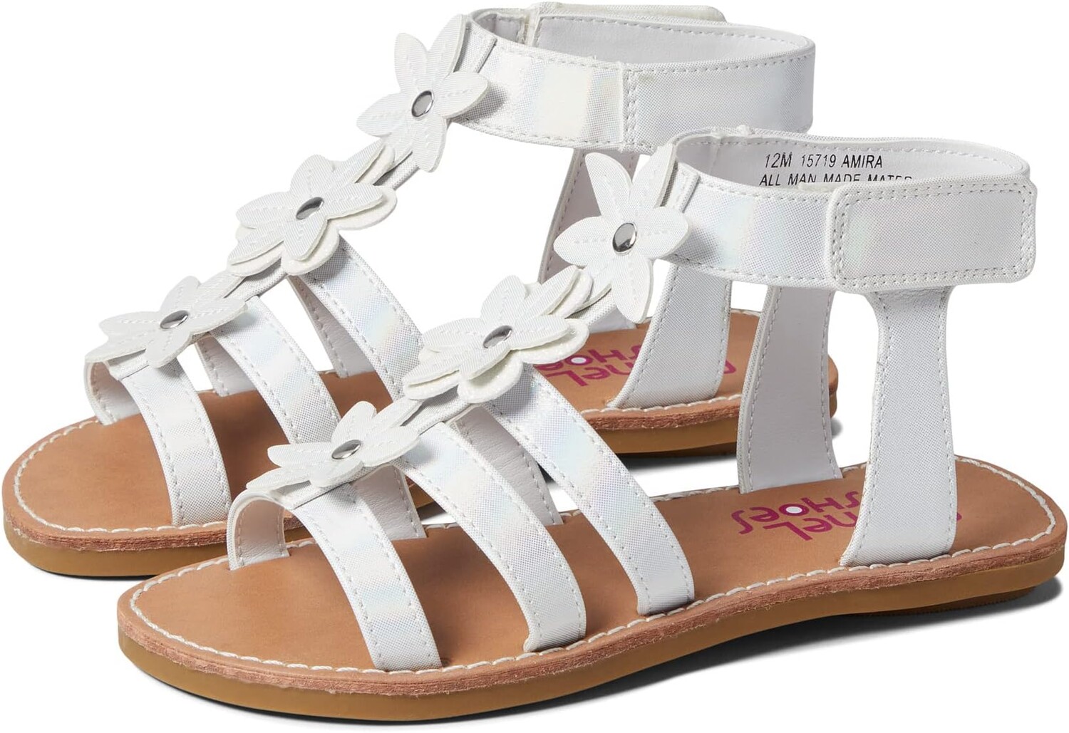 

Сандалии на плоской подошве Amira Rachel Shoes, цвет White Pearl