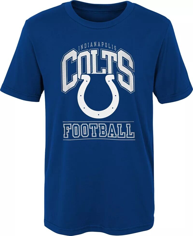 

Nfl Team Apparel Для мальчиков, синяя футболка Indianapolis Colts Big Blocker
