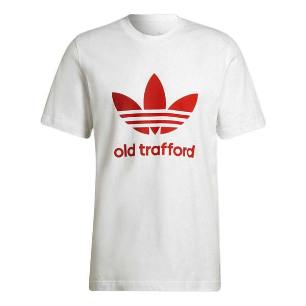 Футболка adidas originals Old Trafford Casual Logo Printing Round Neck Short Sleeve White, мультиколор футболка adidas originals geometry pattern printing logo round neck short sleeve white мультиколор