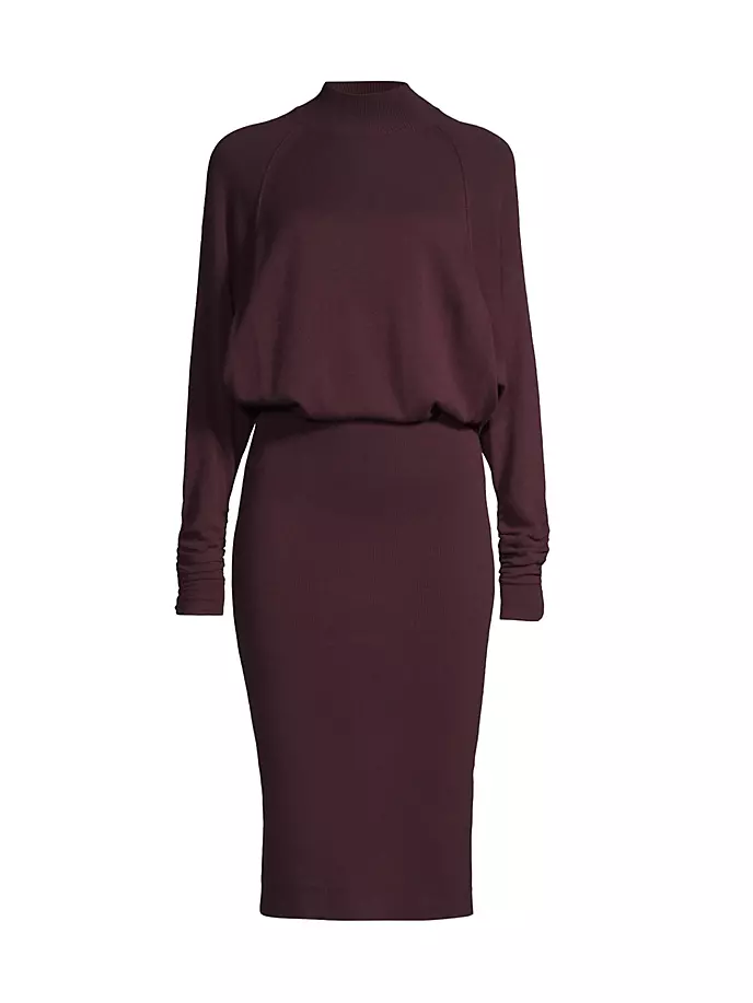 

Платье миди Freya из смесовой шерсти Reiss, цвет burgundy