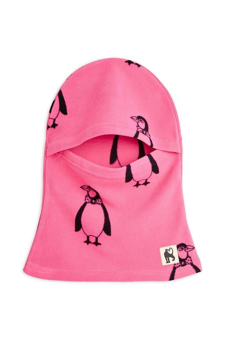 

Балаклава Mini Rodini Penguin, розовый