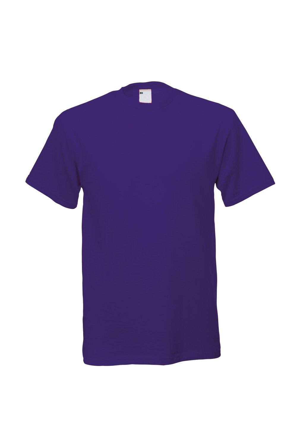 Повседневная футболка с коротким рукавом Universal Textiles, фиолетовый мужская футболка лиса русская краса xl серый меланж