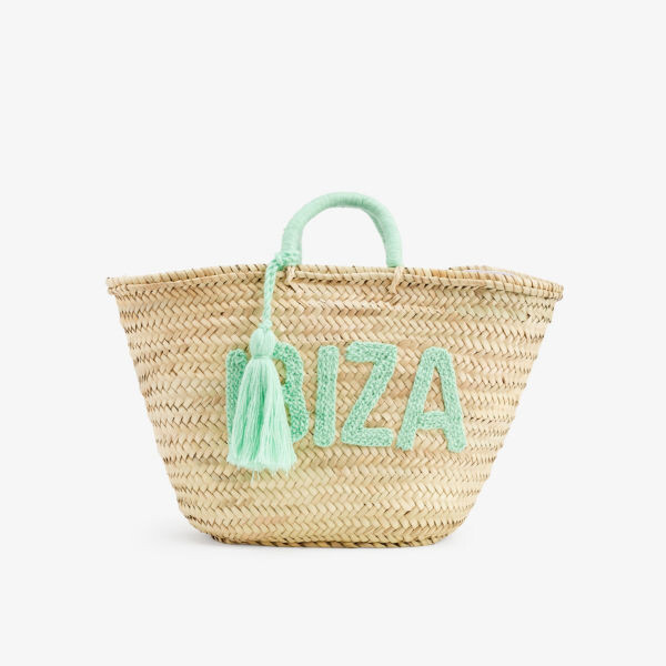 

Сумка-корзина Ibiza с пальмами Boutique Bonita, зеленый