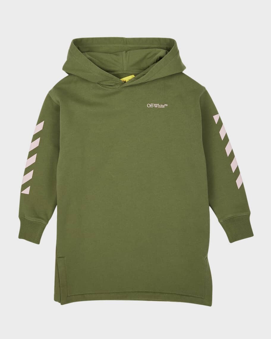 

Платье с капюшоном и принтом логотипа для девочек, размер 4–12 Off-White