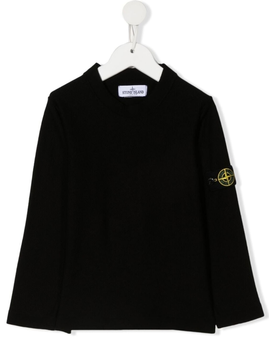 

Stone Island Junior толстовка с логотипом Compass, черный