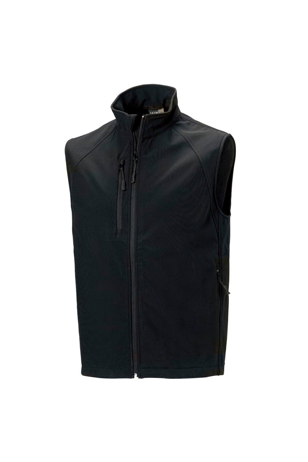 цена Трехслойная куртка-жилет из мягкого материала Russell, черный