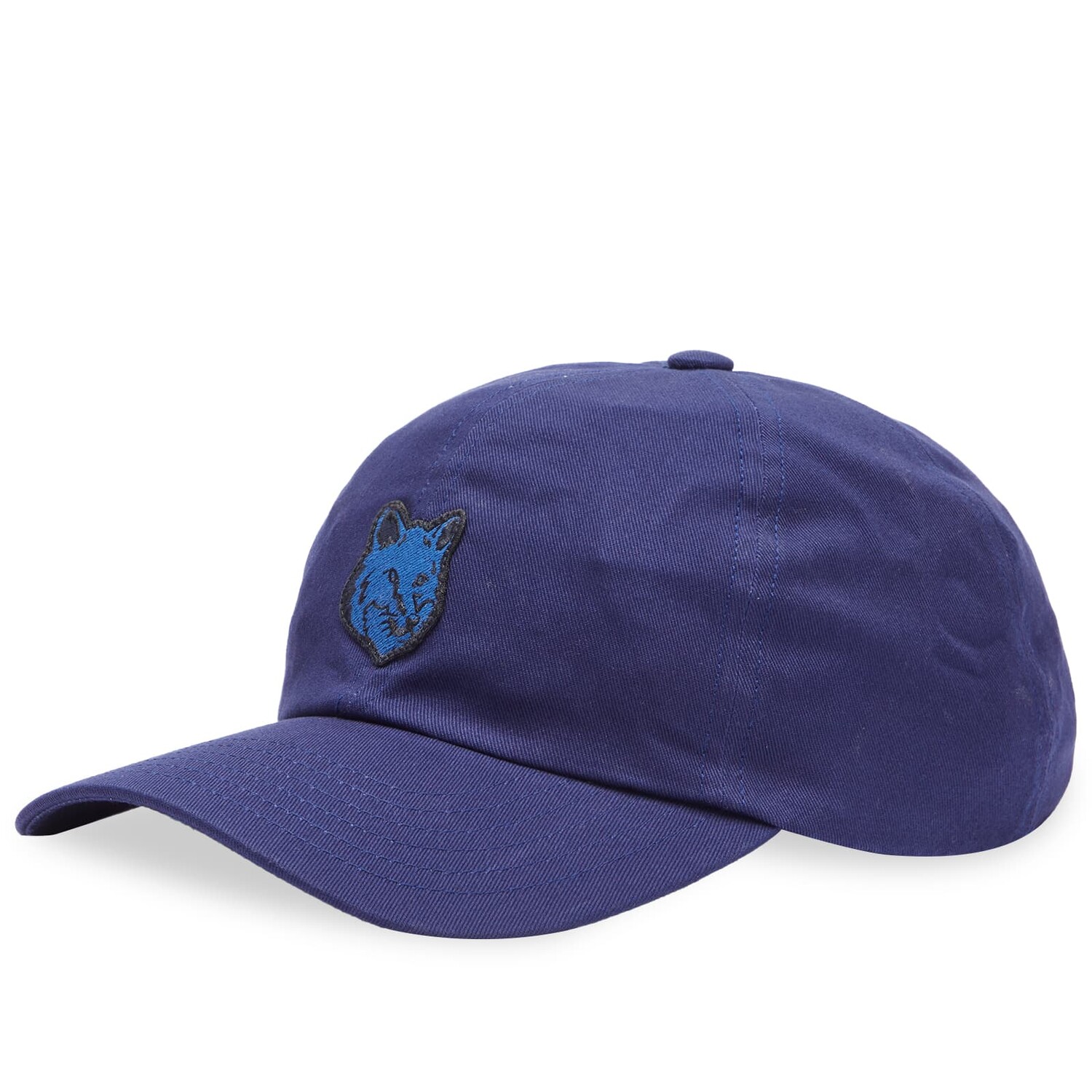 

Бейсболка Maison Kitsune Fox Head Patch 6P, цвет Ink Blue