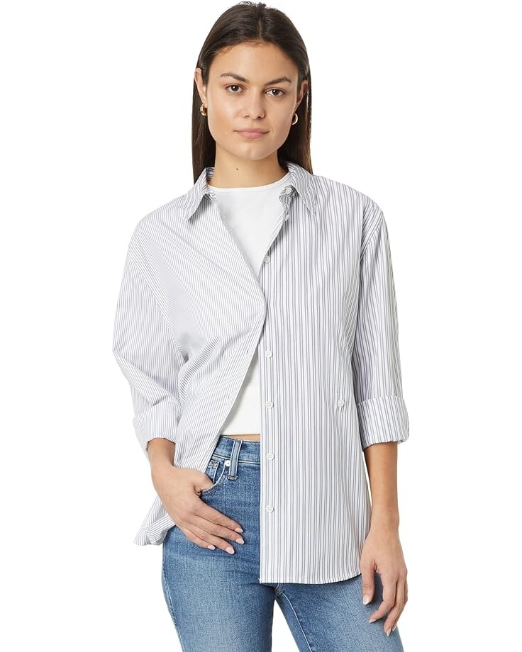 

Рубашка Madewell With-a-Twist Shirt in Signature Poplin, белый