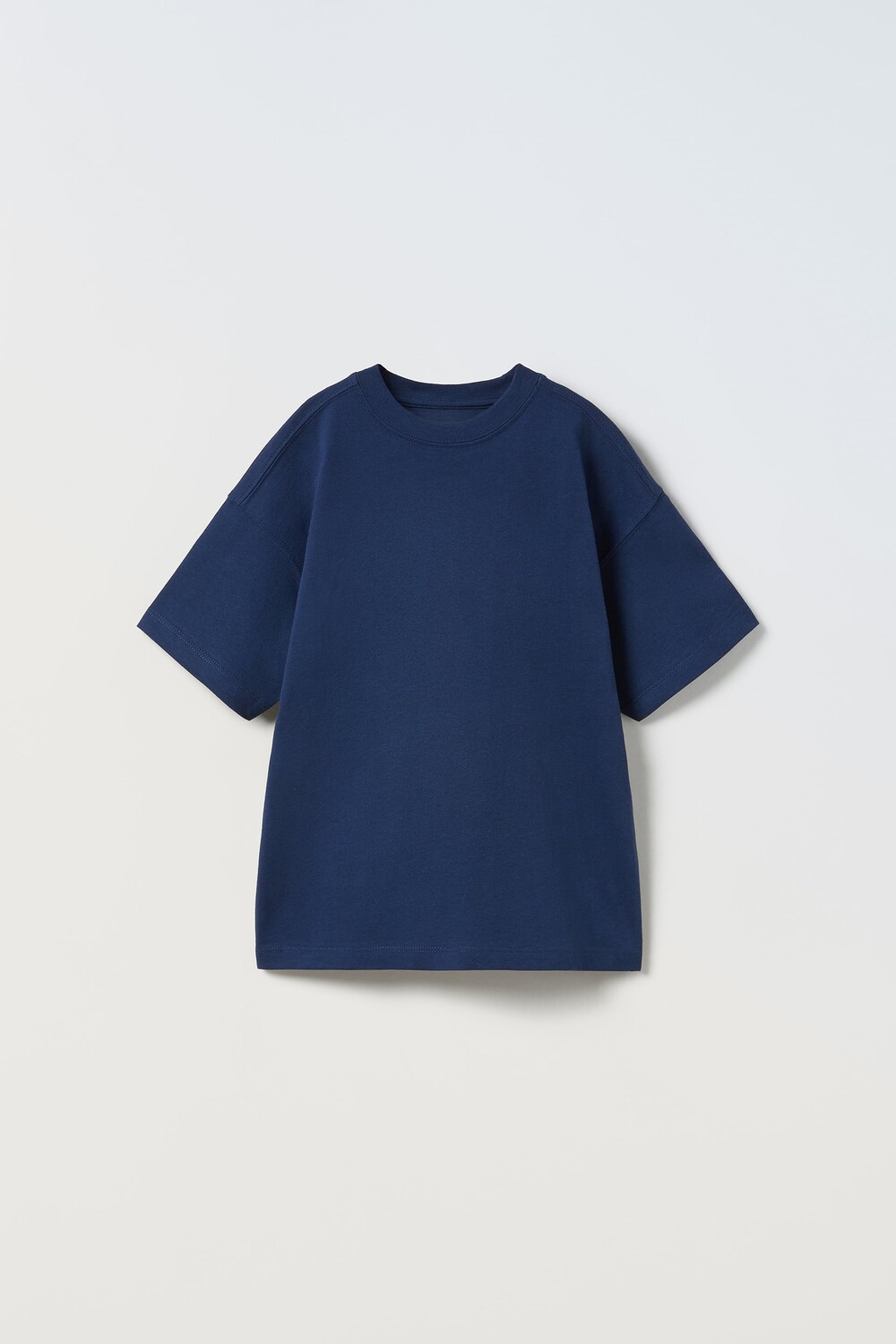 

Одноцветная футболка премиум Zara, чернила синие