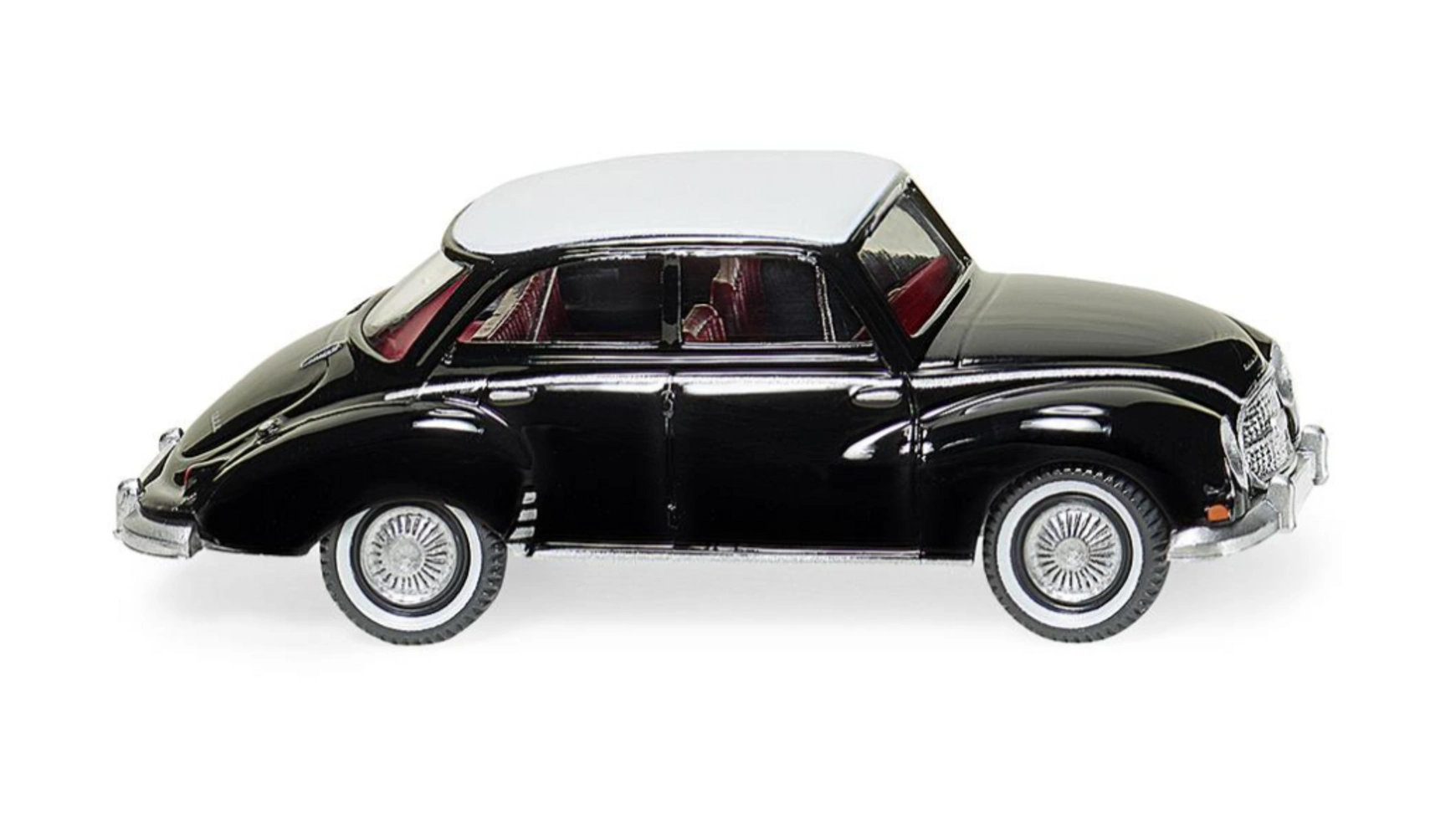 Wiking 1:87 DKW Лимузин черный с белой крышей wiking 1 87 ford capri i медно коричневый с черной крышей
