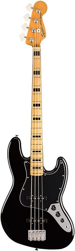 Басс гитара Squier Classic Vibe 70s Jazz Bass, Black, Maple Fingerboard